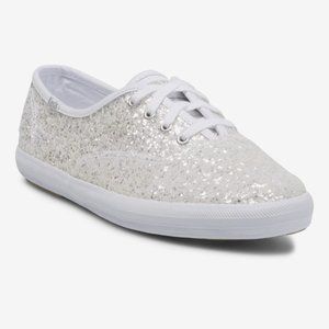 Keds x Kate Spade Glitter Bridal Shoes